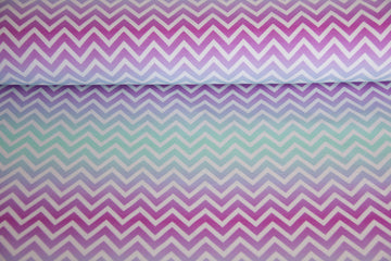 Stretch Sweat Chevron Design, Fräulein von Julie, angeraut, lila, mint, 0,5 m